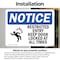 Signmission Restricted Entry Keep Door Locked Sign, Vinyl Decal, 10in W x 7in L, 2PK OS-2PACK-NS-D-710-L-18090 - alternate 4